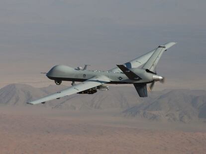 Un avión no tripulado modelo Reaper, en Afganistán.
