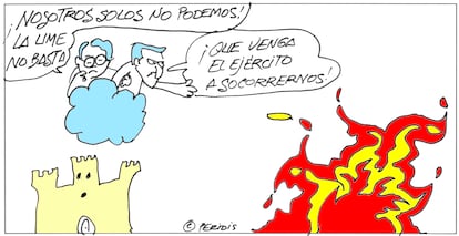 Viñeta de Peridis del 16 de agosto de 2025.