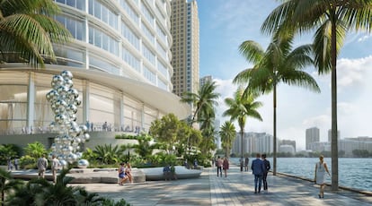 An image of Foster and Partners' project for the Citadel tower in Miami.