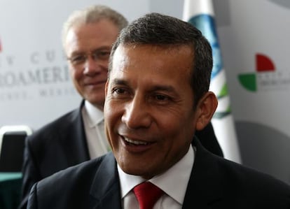 El presidente de Perú, Ollanta Humala, en Veracruz.