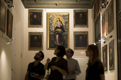 Una Inmaculada del artista Cristóbal Gómez, presente en la Galería de retratos de arzobispos.