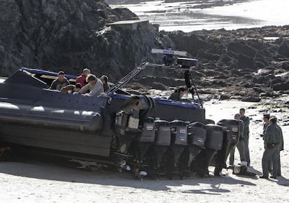 Mayor planeadora incautada en Europa, hallada en una playa de Nigr&aacute;n en el a&ntilde;o 2009.