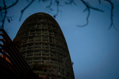 La torre Agbar de Barcelona el pasado 5 de diciembre.