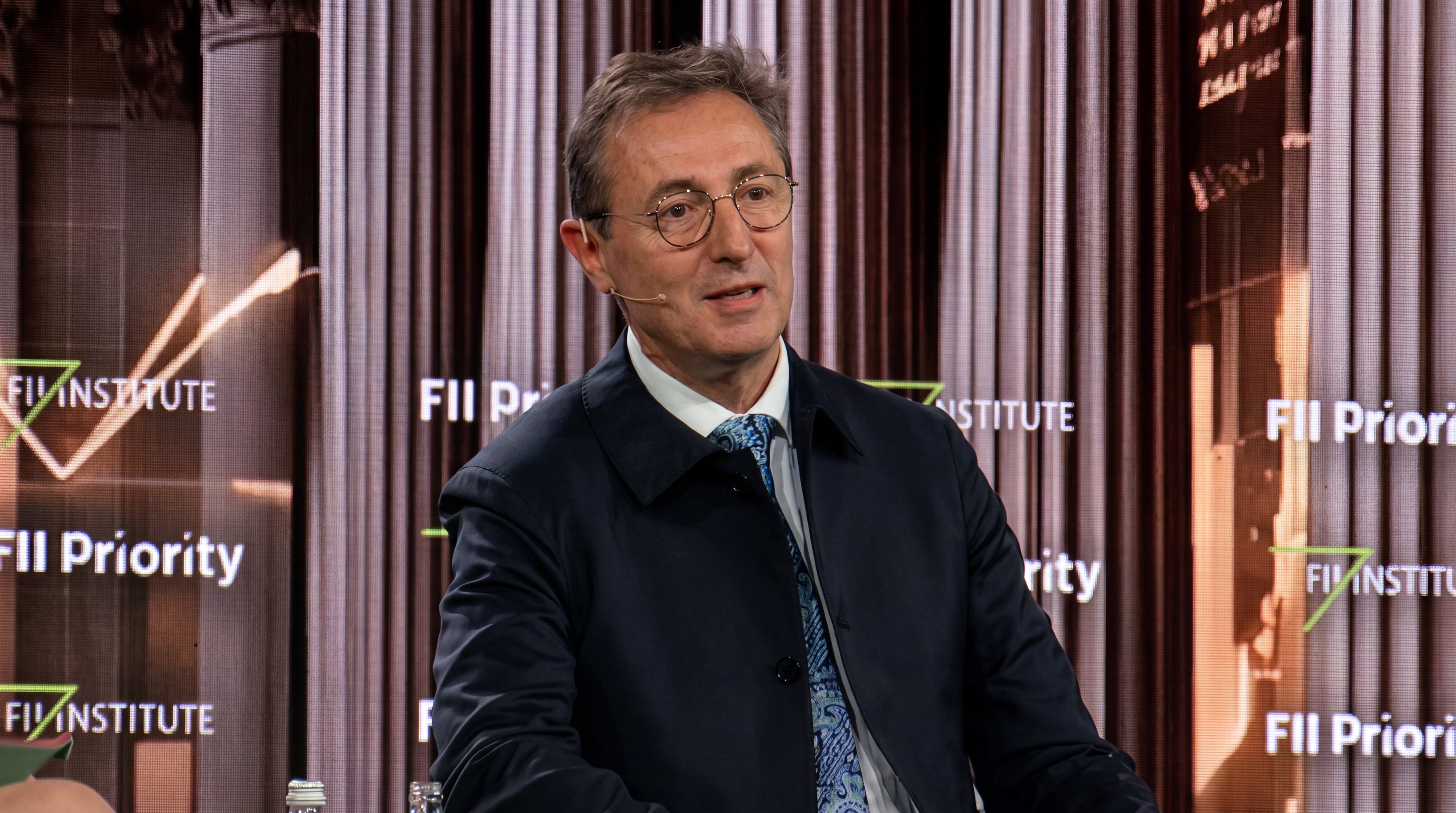 Olivier Bélorgey, director general adjunto y director financiero de Crédit Agricole Corporate & Investment Bank, en un evento en Roma el pasado junio.