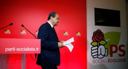 Jean-Christophe Cambadélis, após anunciar demissão.