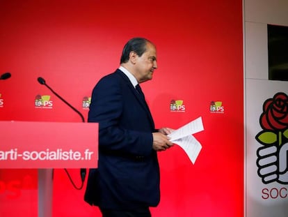 Jean-Christophe Cambadélis, após anunciar demissão.