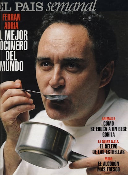 Portada de Ferran Adrià en EL PAÍS Semanal, en 1999.