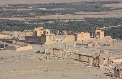 Vista de Palmira, antes de su destrucción a partir del 20 de mayo de 2015.