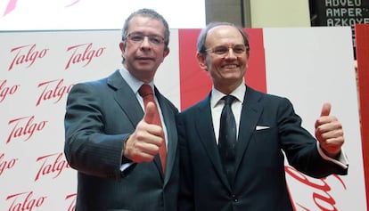 Jos&eacute; Mar&iacute;a Oriol, consejero delegado de Talgo, y Carlos de Palacio, presidente de la compa&ntilde;&iacute;a.