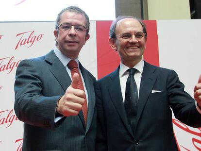 Jos&eacute; Mar&iacute;a Oriol, consejero delegado de Talgo, y Carlos de Palacio, presidente de la compa&ntilde;&iacute;a.