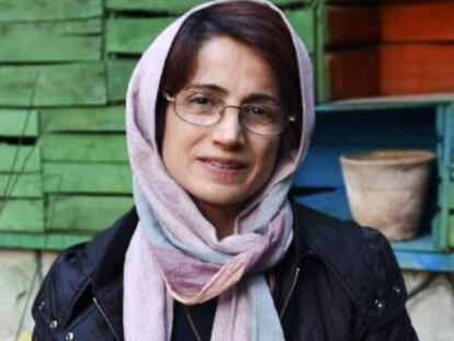 La abogada Nasrin Sotoudeh, en Teherán en diciembre de 2014.