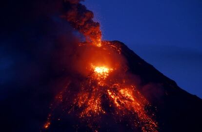 Las erupciones volcánicas del Mayono, que comenzaron el 13 de enero, han afectado a 54 localidades de Albay, que tiene una población de 71.373 personas.