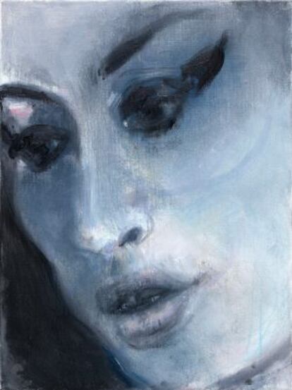 'Amy Blue', de la artista sudafricana Marlene Dumas (1953).