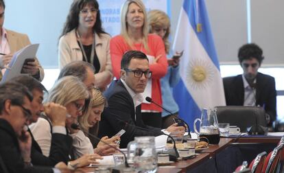 El presidente de la comisi&oacute;n de seguridad interior, diputado Luis Petri.