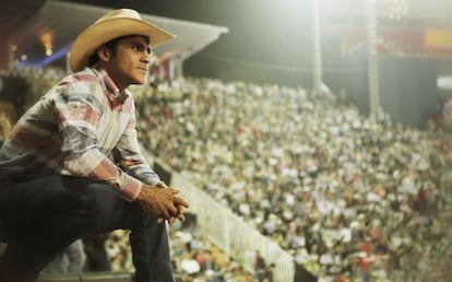 Sombreros vaqueros en el estadio de Barretos.