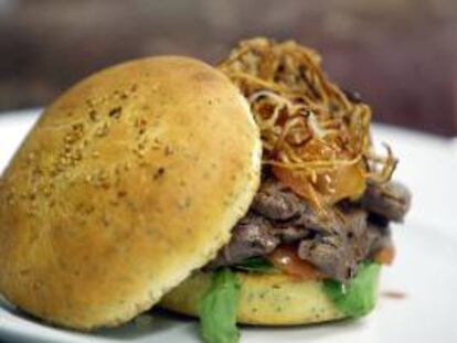 Aspecto de una hamburguesa. EFE/Archivo