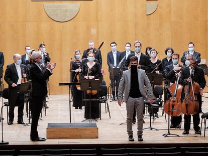 Concierto de la Real Filharmonía de Galicia en Santiago, en una imagen cedida.