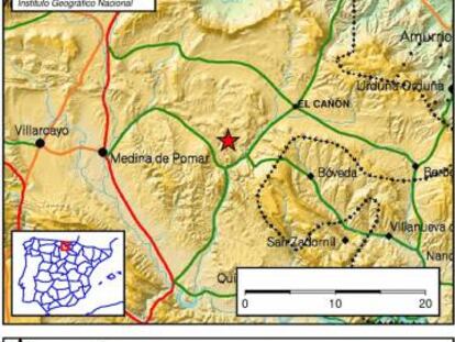 Un terremoto de magnitud 3,2 se deja sentir en Burgos