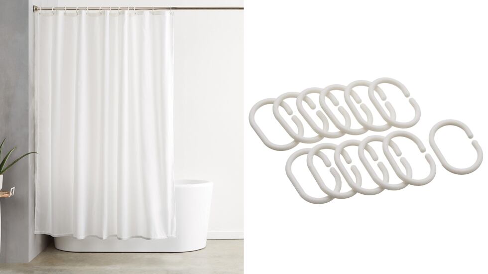 Cortina para el baño con repelencia al agua.
