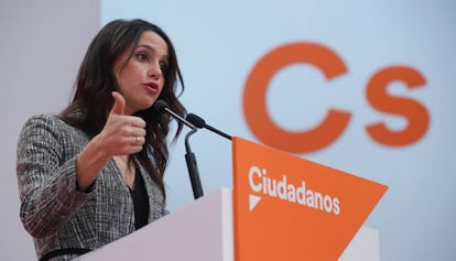 La líder  de Ciutadans, Inés Arrimadas.