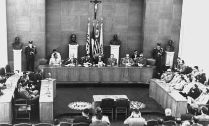 Junta Interamericana de Defesa (ou Opera&ccedil;&atilde;o Condor), em 1968.