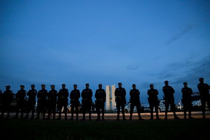 Agentes de la Policía Militar en Brasilia