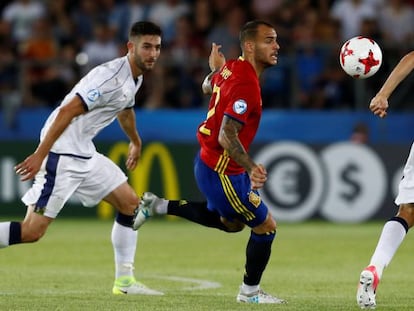 Sandro, en las semifinales ante Italia.