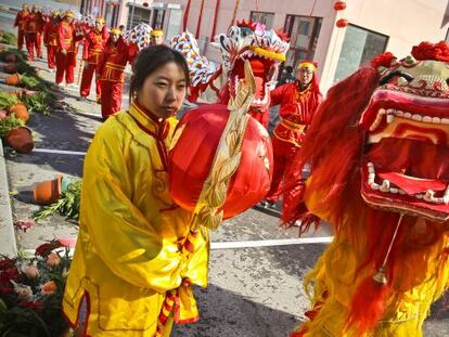 The inauguration ceremony of a Chinese business park in Fuenlabrada, Madrid in 2011