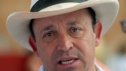 Santiago Uribe en Medellín, Colombia, en febrero de 2008.