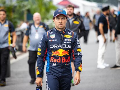 Checo Pérez, en el circuito Gilles Villeneuve, en Montreal, Canadá.