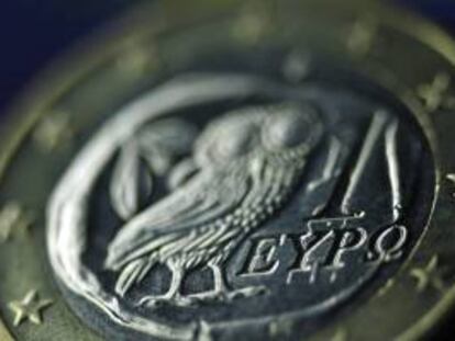Una moneda griega de un Euro. EFE/Archivo
