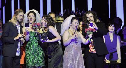 Un moment de la representació de l'òpera de Mozart al Liceu.