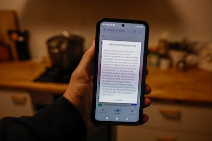Sistema de aviso a la población Es-Alert, a través de los teléfonos móviles, activado en la Comunidad Valenciana.