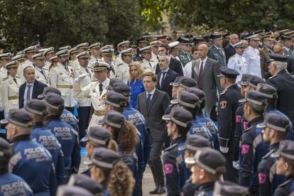 José Luis Martínez Almeida, alcalde de Madrid, en los actos de celebración del patrón de la Policía Local de Madrid.  