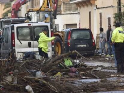 En Colònia de Sant Pere, Artà y Sant Llorenç cayó  en una tarde la mitad de lo que llueve en todo un otoño , según cálculos de la Agencia Estatal de Meteorología
