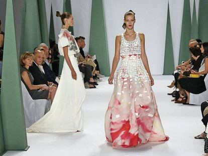 Desfile en Nueva York de la firma Carolina Herrera.