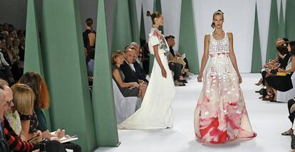 Desfile en Nueva York de la firma Carolina Herrera.