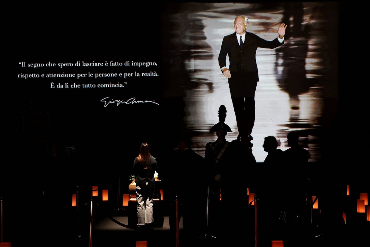 Último adiós a Giorgio Armani