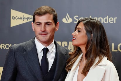 Iker Casillas y Sara Carbonero durante un evento en Madrid en diciembre de 2018.