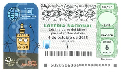 Décimo Lotería Nacional 4 octubre 2025