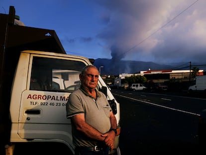 Agustín Álvarez, uno de los afectados por el volcán de La Palma, el miércoles.