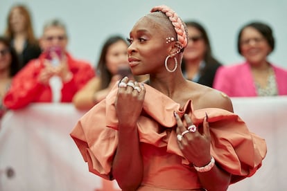 La actriz Cynthia Erivo acude a un estreno en 2019.