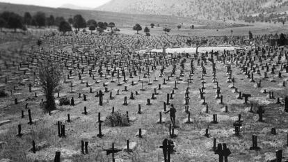 Cementerio de Burgos a mediados del siglo XX.