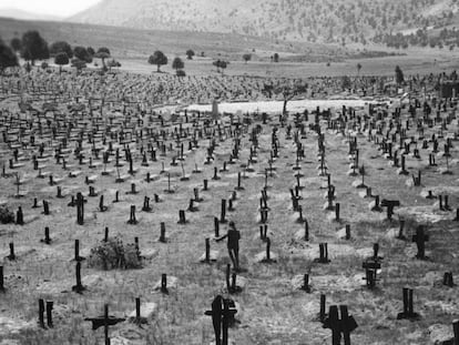 Cementerio de Burgos a mediados del siglo XX.