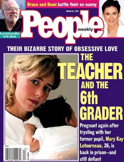 "La profesora y el chico de sexto", tituló la revista 'People', una de sus múltiples portadas hablando del caso de Mary Kay Letorneau.