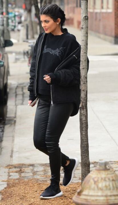 Kylie Jenner ayer en Nueva York.