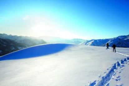 Pista para esquí de montaña en Baqueira.