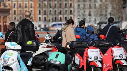 Medios de transporte colaborativo en Madrid.