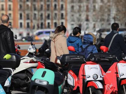 Medios de transporte colaborativo en Madrid.