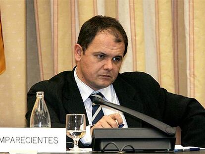 El secretario de Estado de Economía, David Vegara, durante la comparecencia en el Congreso.